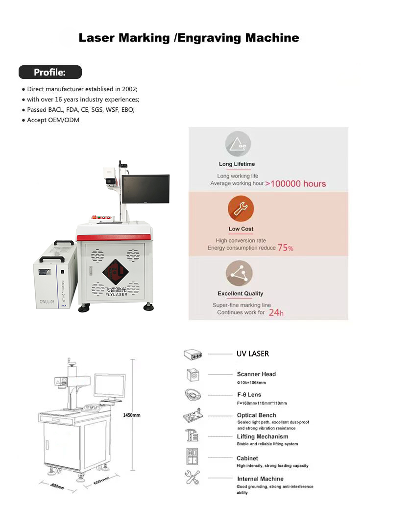 ccd 3w uv laser marking machine factory