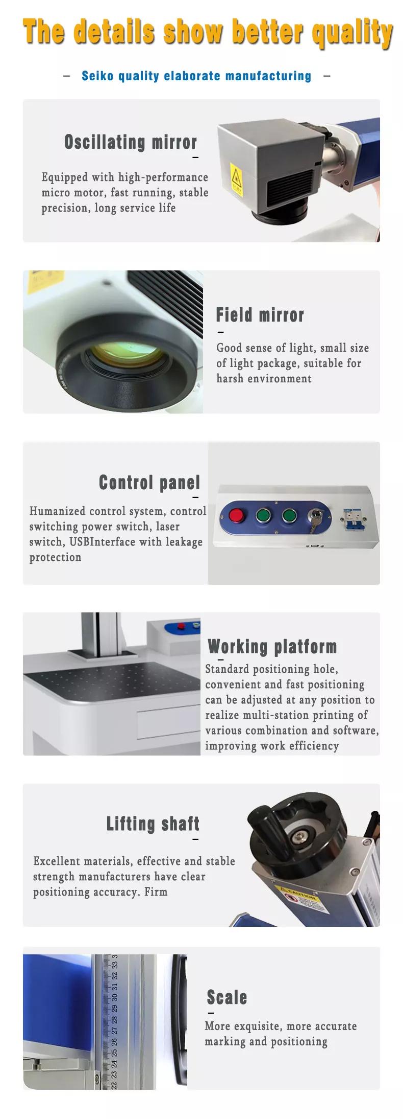 china ccd 3w uv laser marking machine